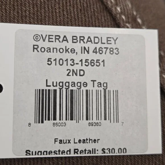 Vera Bradley Luggage Tag - Picture 3 of 3